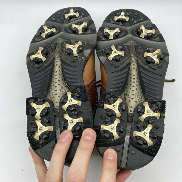 FootJoy Myjoys Wingtip Oxford Golf Shoes - Picture 3 of 9